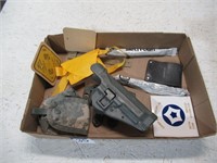gun holster, saftey lights, military items