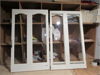 2 Glass Panel Cabinet Doors