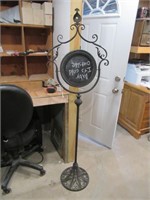 Double-Sided Chalkboard Display Stand