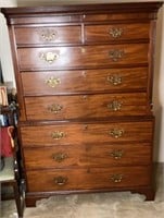Antique George III Chest on Chest Mahogany
