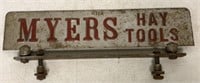 Myers Hay Tools Double Sided Sign