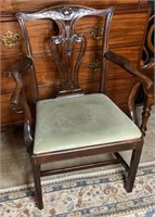 Antique George III Mahogany Arm Chair