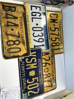 5 Various License Plates