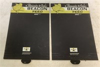 lot of 2 Beacon Dairy Feeds Cardboard Signs