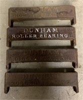 (4)Dunham Roller Bearing Advertising Brackets