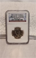 Collectible 2007 P John Adams 1$ Coin