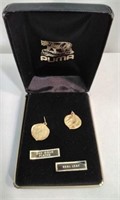 Real Leaf 24K Gold Plated Earrings