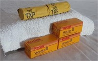 Five Assorted Vintage Kodak Film Rolls and...
