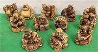 11 - LOT OF ASIAN CARVED FIGURES (F200)