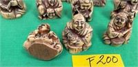 11 - LOT OF ASIAN CARVED FIGURES (F200)