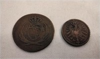 German Saxe Sachsen 1800's Coins