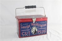 Cigar Tin George Washington Cut Plug