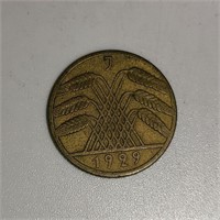 1929 Deutsche Reich ten coin