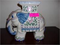 Ceramic Elephant Plant Stand 11" x 13"