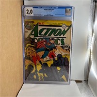 Action Comics 53 CGC 2.0  WWII Cover