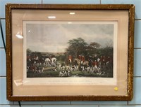SIR RICHARD SUTTON AND THE QUORN HOUNDS HUNT PRINT