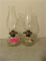 Pair of Kerosene Lamps 12"