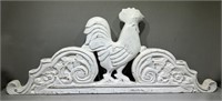 CARVED WOODEN ROOSTER PLAQUE