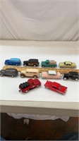 Lot of Ten Die-Cast Antique Cars & Trucks