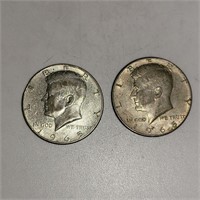 Pair 1965 Half Dollars