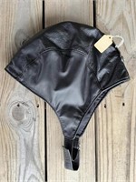 Leather Riding Cap