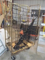 Rolling Cart with Black Net