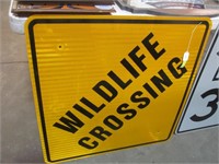 Wildlife Crossing Road Sign