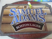 Samuel Adams Boston Lager Beer Mirror Sign