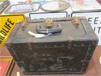 Small Old Leather Trunk