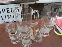 Tuscany Pitcher with 4 Tall glasses & 2  mugs