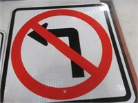 No Left Turn Sign