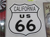 California US  66 Sign
