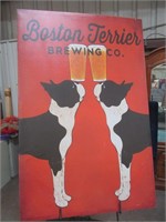 Boston Terrier Beer Sign