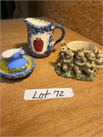 Teacup set, Apple cup, Rabbit