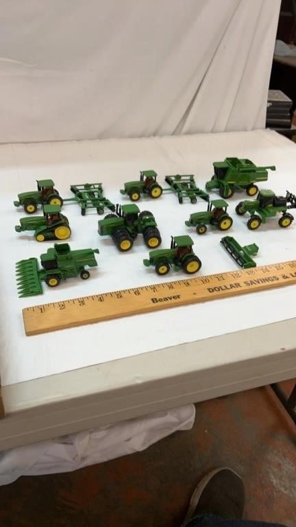 Collection of Diecast Cars, Trucks & Tractors