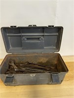 Toolbox w/ Antique Wrenches