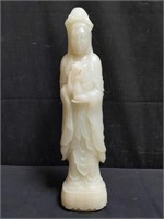 Carved stone Kwan-Yin figure
