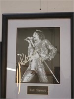Rod Stewart autographed 11x14 framed photo