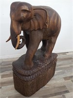 Large carved elephant statue