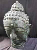 Large hollow bronze hollow Buddha head