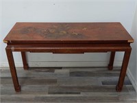 Hand painted Asian console table
