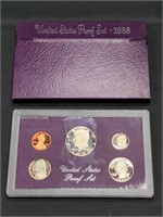 1985 US Mint Proof set coins in original box