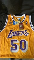 Johnson Lakers Jersey with tag