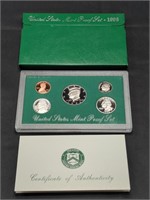 1996 US Mint Proof set coins in original box with