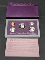 1992 US Mint Proof set coins in original box with