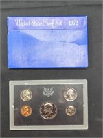 1972 US Mint Proof set coins in original box