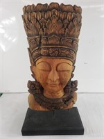 Large hand carved Buddha 22"l x 12"w x 43"h