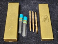 Croydon gold mechanical pencils, 1/20 10k RGP