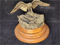 1983 Shoop cast bronze eagle atop musicians nest
