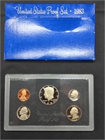 1983 US Mint Proof set coins in original box